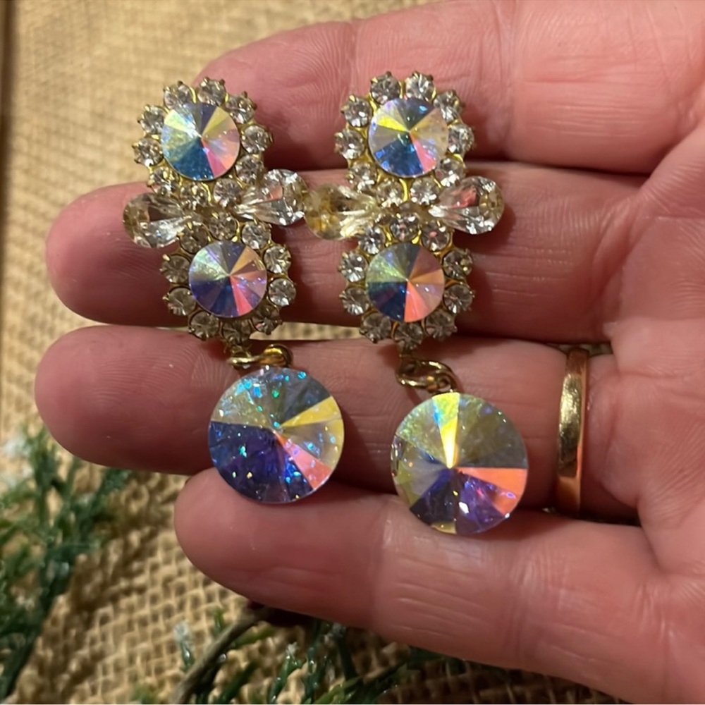Aurora crystal earrings